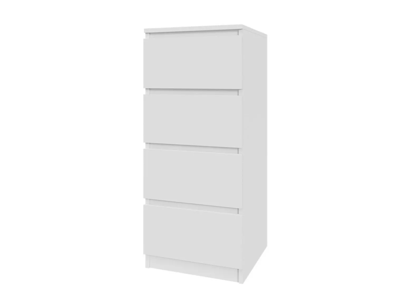 Komoda biała 40cm - 4 szuflady, nowoczesny design PL