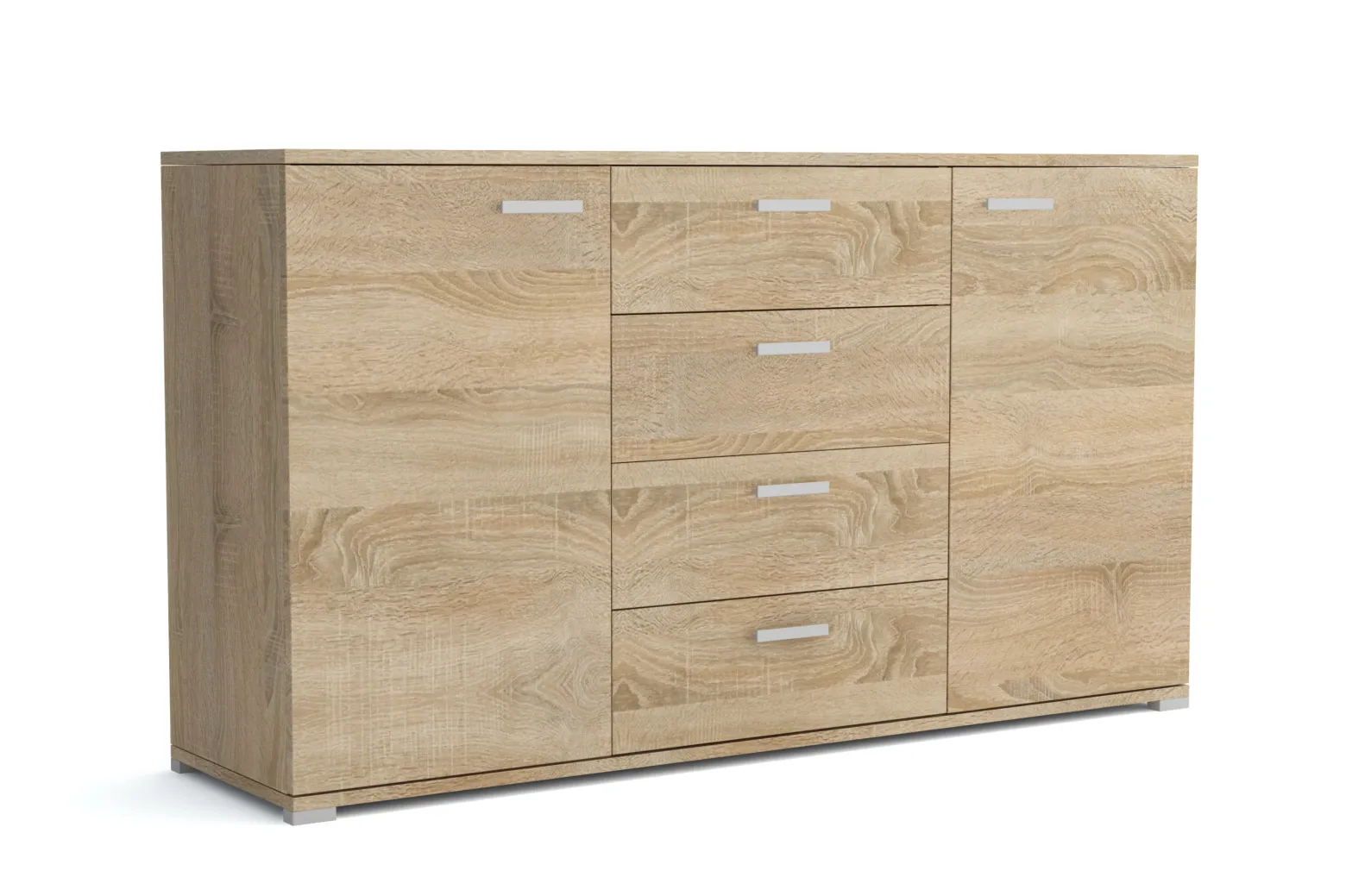 Komoda Brixton 150 cm Sonoma nowoczesna