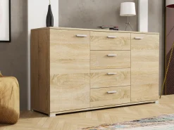 Komoda Brixton 150 cm Sonoma nowoczesna