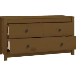 Komoda Brąz 100 x 40 x 54 cm Drewno sosnowe vidaXL