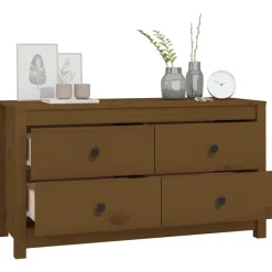 Komoda Brąz 100 x 40 x 54 cm Drewno sosnowe vidaXL