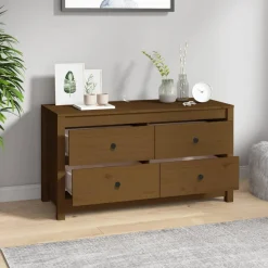 Komoda Brąz 100 x 40 x 54 cm Drewno sosnowe vidaXL
