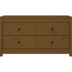 Komoda Brąz 100 x 40 x 54 cm Drewno sosnowe vidaXL