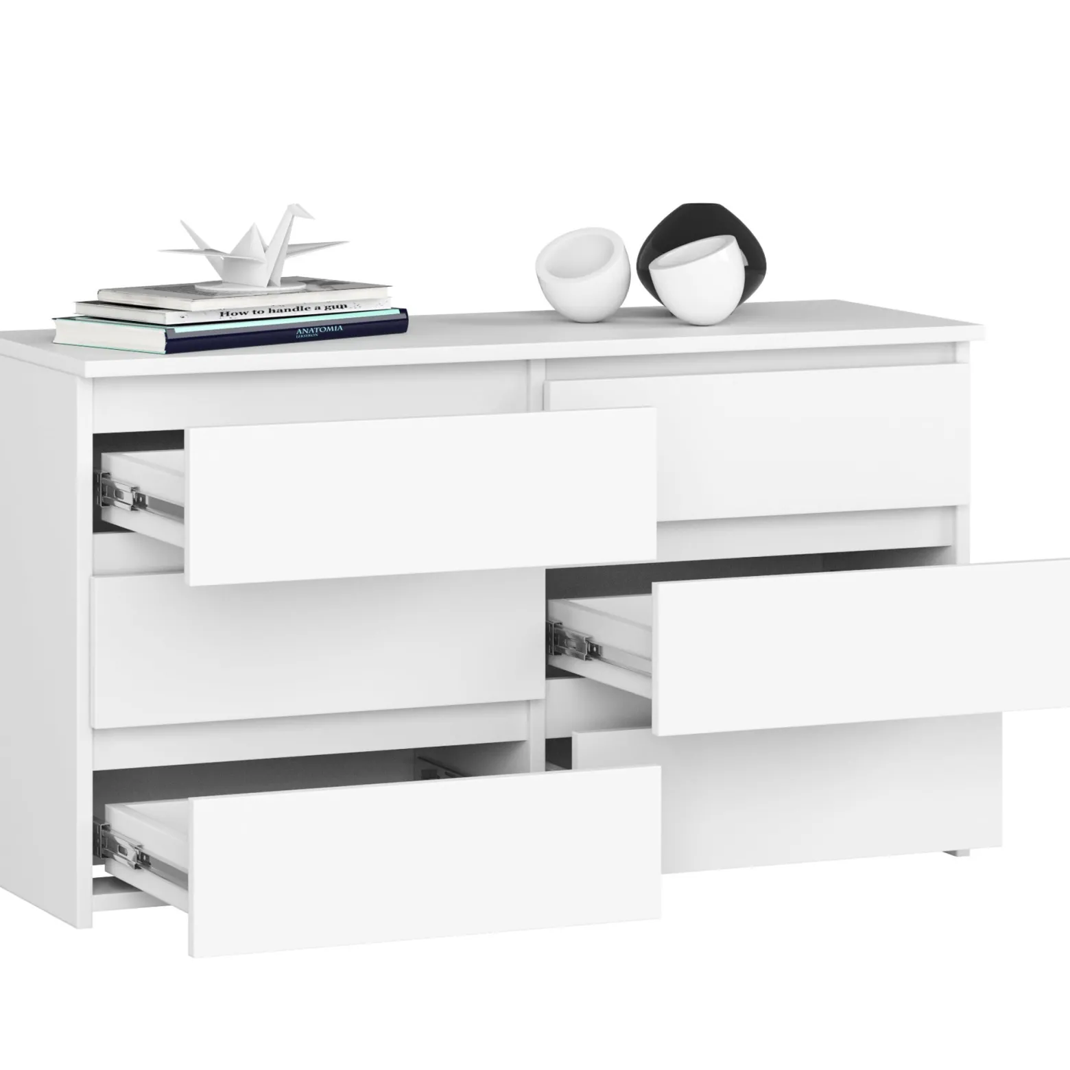 KOMODA CL100 6SZ PK BIAŁA