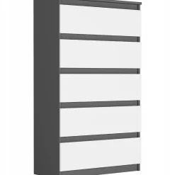 Komoda 70cm 5 szuflad szafka FRAMIRE R-5 antracyt mix