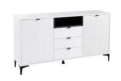 Komoda do salonu 2D3S biały/Czarny-Biały elegancka Bestseller