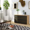 Komoda do sypialni, 6 szuflad, STILO, 100x35x57, artisan, mat | TYLETEGOTU