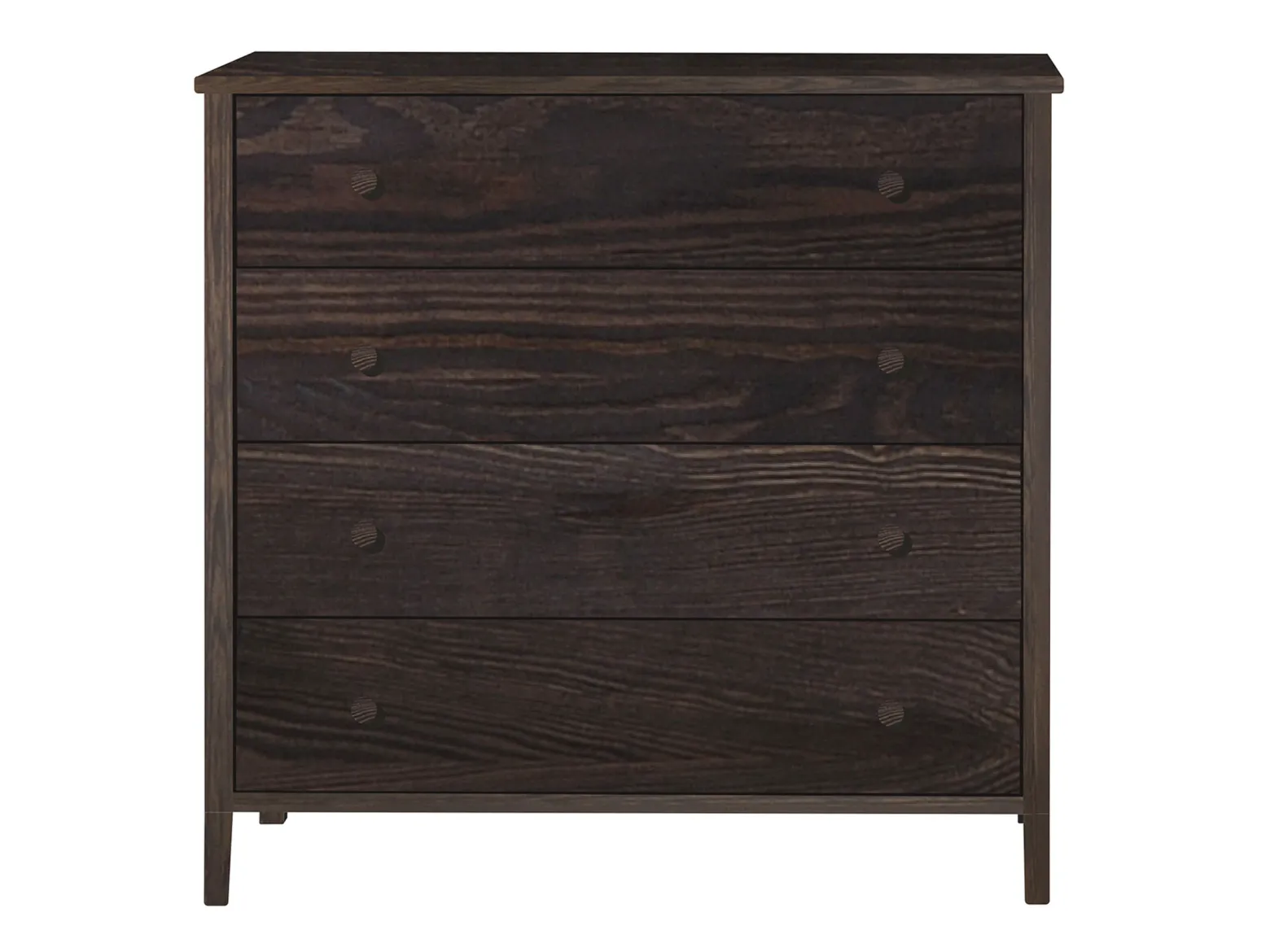 Komoda drewniana COLORADO II, 4 szuflady, kolor orzech