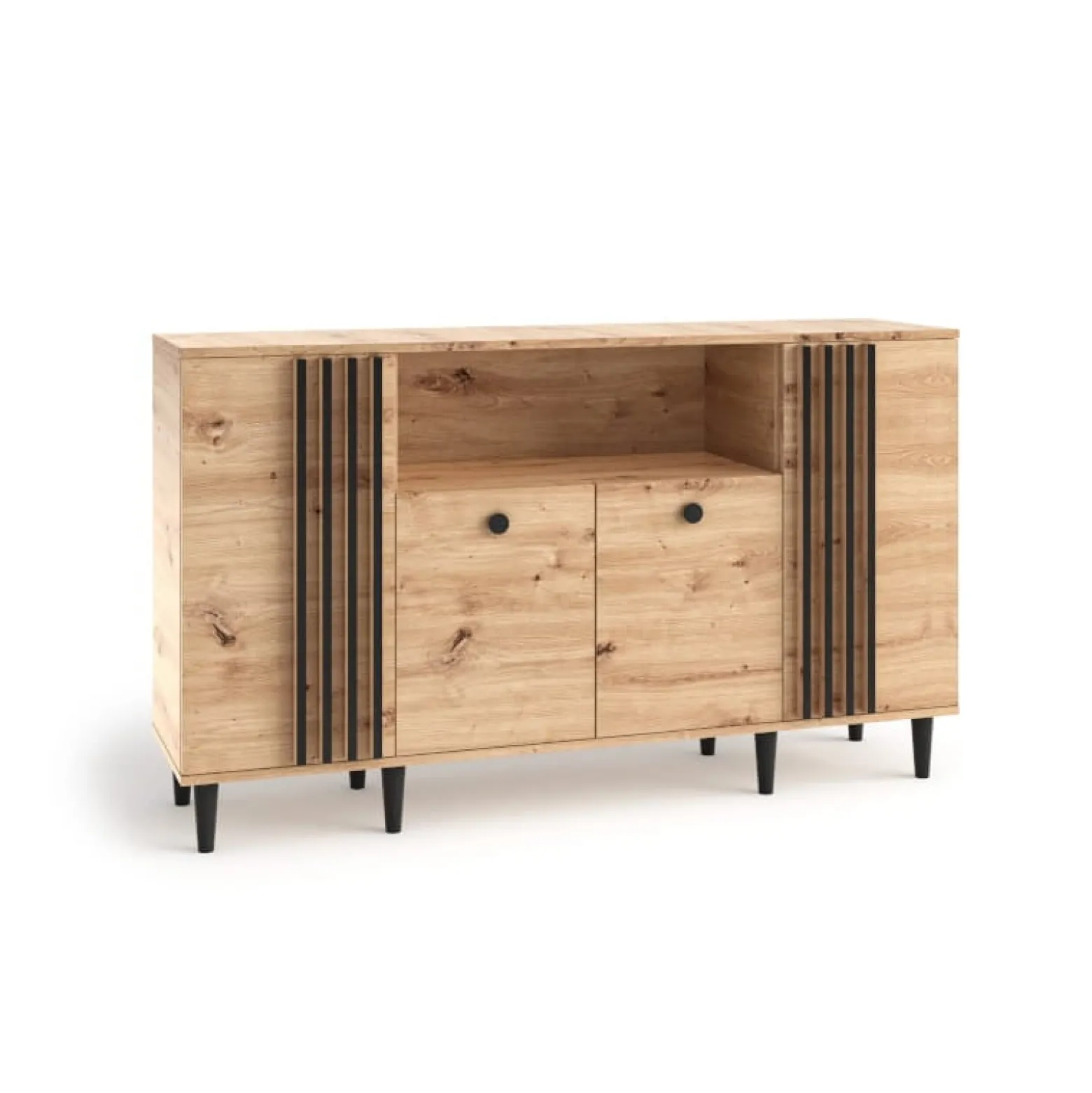 Komoda duża z lamelami LINEA 160 cm
