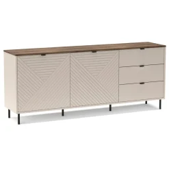 Komoda Dwudrzwiowa BLUSH 183,4 cm Kaszmir/ Dąb castello