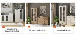 Komoda FELIX 1 biała 90 cm nowoczesna z szufladą i drzwiami