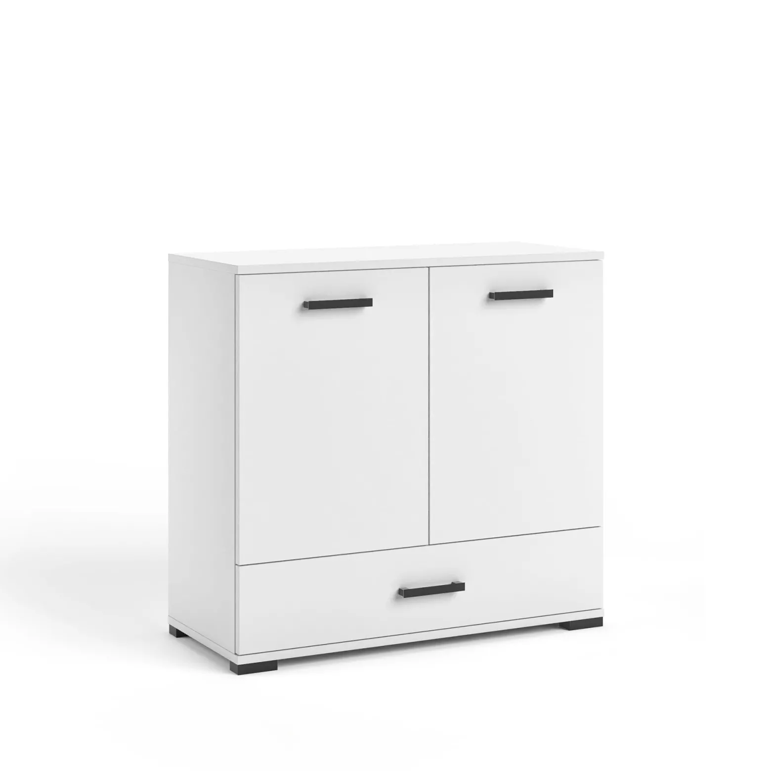 Komoda FELIX 1 biała 90 cm nowoczesna z szufladą i drzwiami