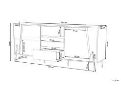 Komoda jasne drewno industrialna