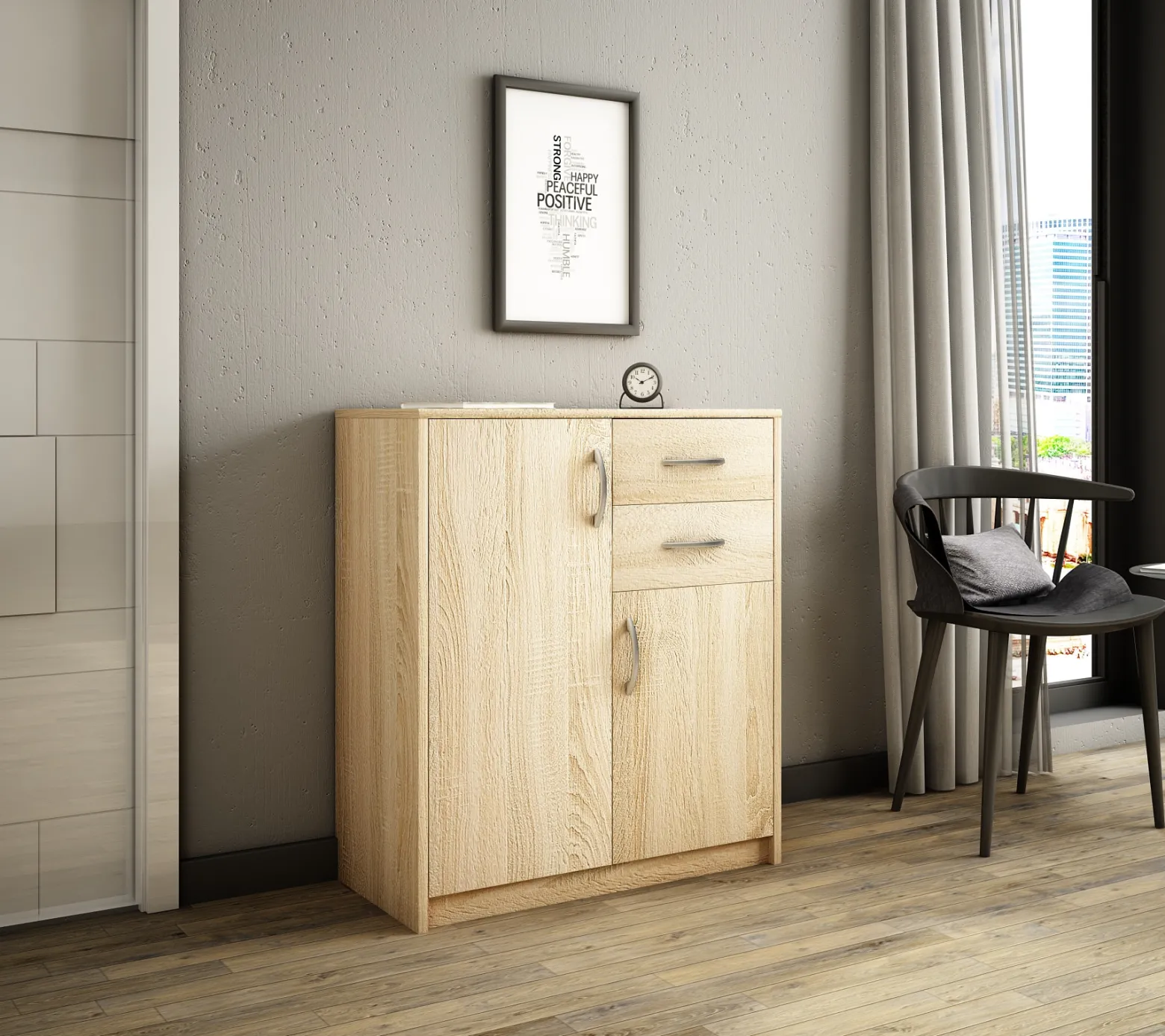 Komoda K020 Dąb Sonoma 85x74x35 cm Bestseller