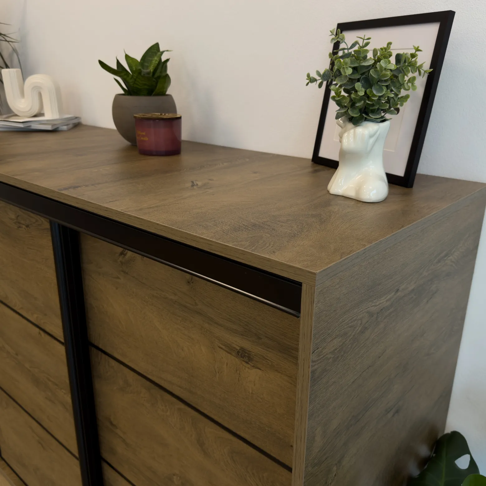 Komoda LOFT dwudrzwiowa 120 cm dąb artisan