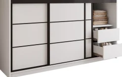 Komoda LOFT trzydrzwiowa 180 cm biały
