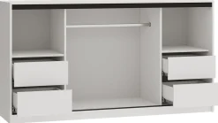 Komoda LOFT trzydrzwiowa 180 cm biały