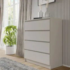 Komoda MAJA S4 90 cm kaszmir 4 szuflady