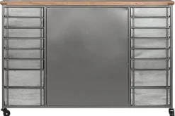 Komoda metalowa loftowa 16 szuflad 123 cm