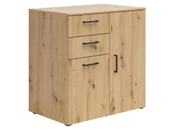 Komoda MultiDo 80 cm z 2 drzwiami i 2 szufladami dąb artisan