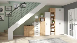 Komoda MultiDo 80 cm z 2 drzwiami i 2 szufladami dąb artisan