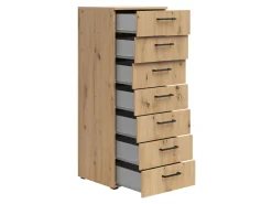 Komoda MultiDo 45 cm z 7 szufladami dąb artisan