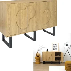 Komoda NORD 3D Loft 120cm Dąb Sonoma Design