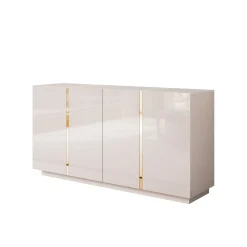 Komoda ONYX 4D kaszmir wysoki połysk 158 cm