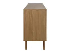 Komoda Oslo dębowa 180 cm, 2 drzwiczki 4 szuflady, kolor dębowy olejowany