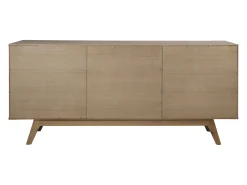 Komoda Oslo dębowa 180 cm, 2 drzwiczki 4 szuflady, kolor dębowy olejowany
