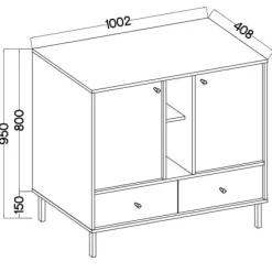 Komoda OSLO 2 2F2S BP
