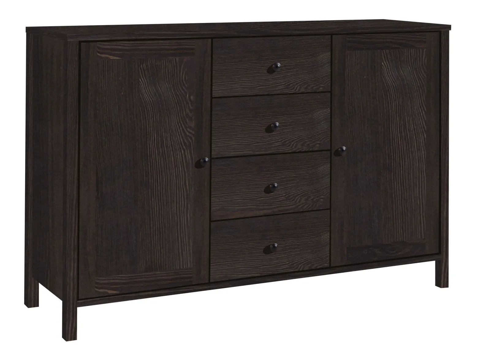 Komoda Prestige III drewniana, kolor orzech