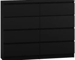 Komoda Syntia 120 cm - czarna