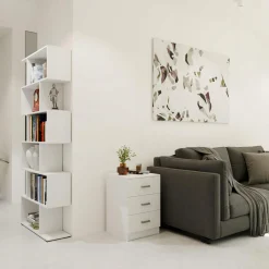 Komoda szafka CR3-LOFT-3S biała mały praktyczny regał na ubrania zabawki
