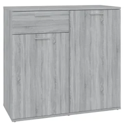 Komoda Szafka Stolik Półki Do Salonu Pokoju Szary Mat 80x36x75 cm
