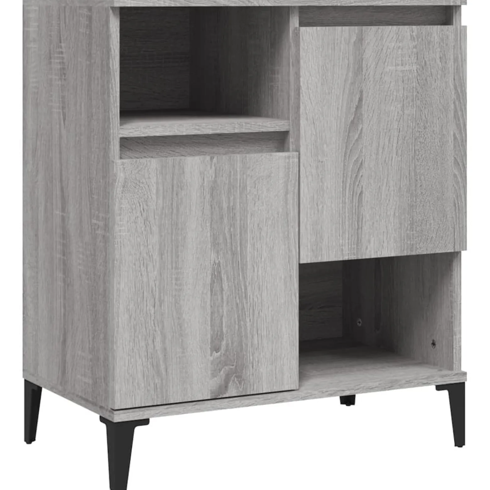 Komoda Szafka Stolik Półki Do Salonu Pokoju Szary Mat 60x35x70 cm