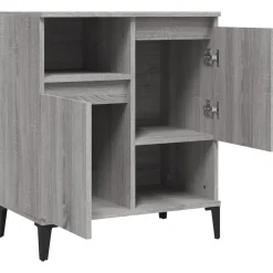 Komoda Szafka Stolik Półki Do Salonu Pokoju Szary Mat 60x35x70 cm