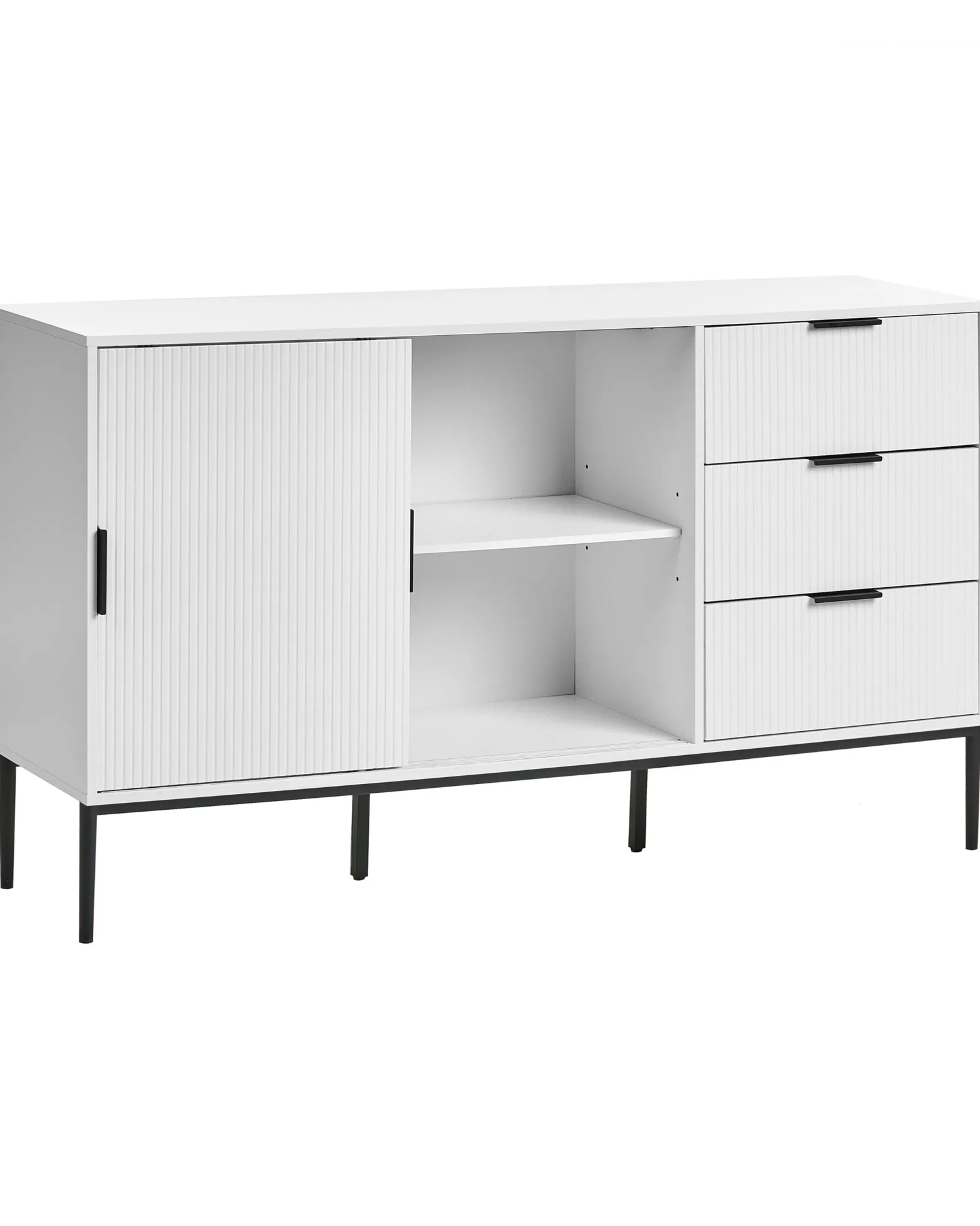 Komoda szafka z drzwiami 150 cm biała