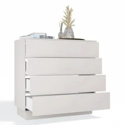 Komoda Topeshop AMBER 4S Szafka 4 Szuflady Kaszmir Beż
