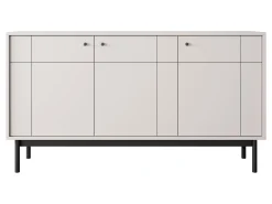 Komoda trzydrzwiowa na wysokich nogach PANDA CASHMERE
