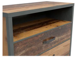 Komoda Weston 90 cm z 3 szufladami i półką sosna old style