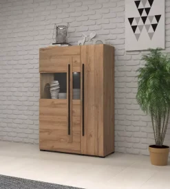 Komoda wysoka TULSA 2D 90 dąb