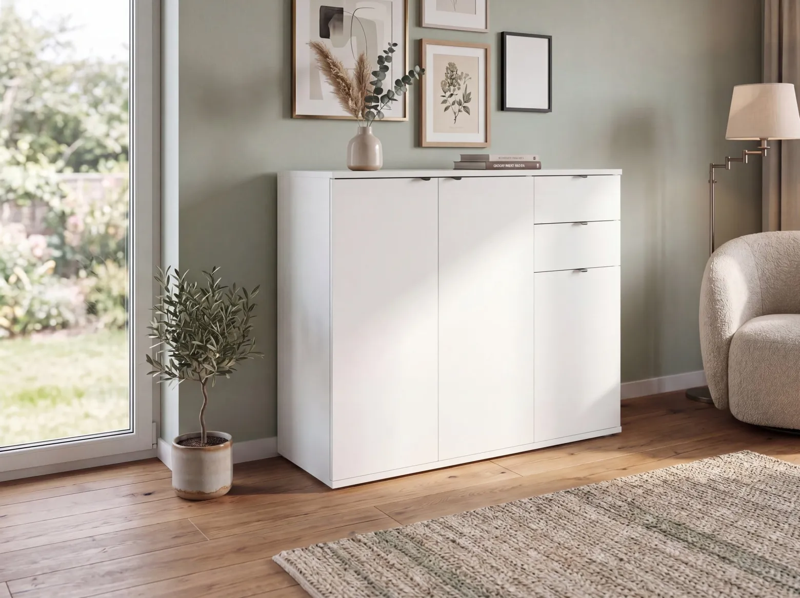 Komoda z szufladami 120 cm do salonu TENZO