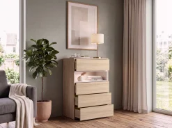 Komoda z szufladami 80 cm do sypialni VESSI