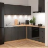 Komplet kuchenny narożny Junona Line 200x200 grafitowy bez blatu