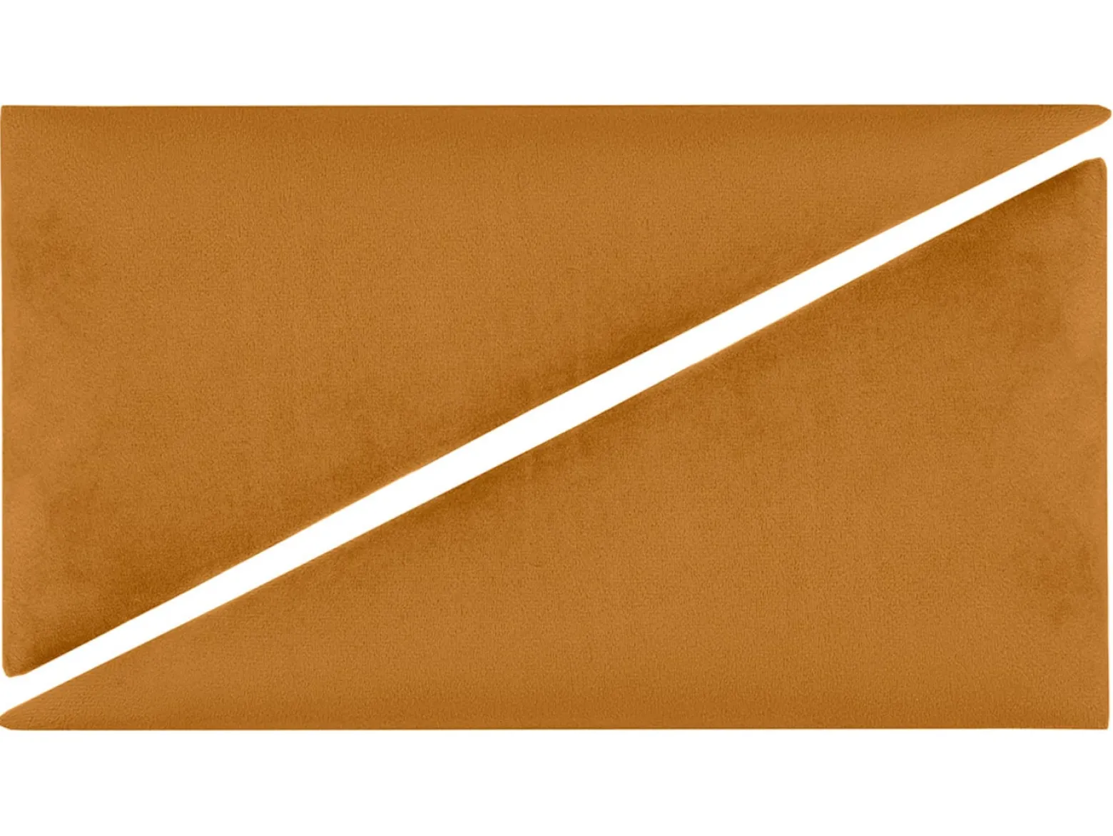 Komplet paneli tapicerowanych trójkątnych P 30x15 cm 2 szt. żółtych