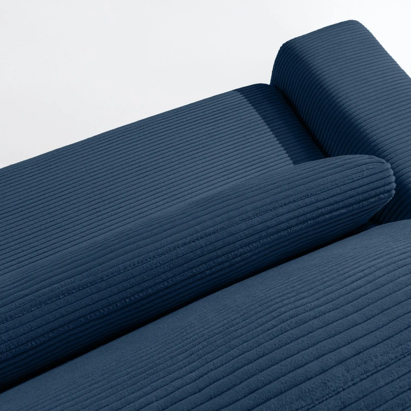 KONSIMO MOLLIS rozkładana sofa trzyosobowa, pojemnik na pościel, sztruks