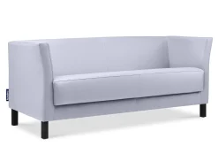 KONSIMO ESPECTO Sofa trzyosobowa z ekoskóry do salonu, szara