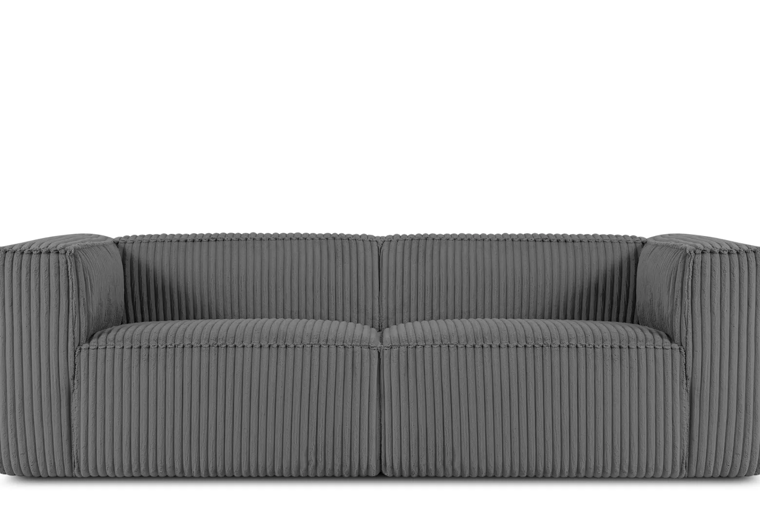 KONSIMO FEROX Nowoczesna sofa trzyosobowa w tkaninie sztruksowej