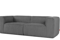 KONSIMO FEROX Nowoczesna sofa trzyosobowa w tkaninie sztruksowej